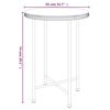 vidaXL Dining Table Ø55 cm Tempered Glass and Steel