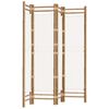 vidaXL Folding 4-Panel Room Divider 160 cm Bamboo and Canvas