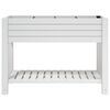 vidaXL Garden Raised Bed White 110x45x79 cm Polypropylene