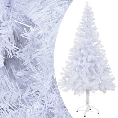 vidaXL Artificial Pre-lit Christmas Tree with Stand 120 cm 230 Branches, white vidaXL Artificial Pre-lit Christmas Tree with Stand 120 cm 230 Branches