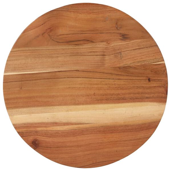 vidaXL Coffee Table Ø 55x40 cm Solid Wood Acacia