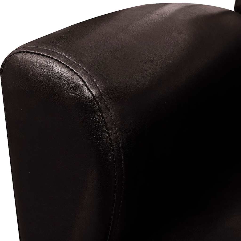 vidaXL Sofa Chair Dark Brown Faux Leather