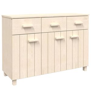 vidaXL Sideboard | Honey Brown | Solid pinewood, MDF | Medium | Rustic Sideboard