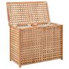 vidaXL Laundry Bin 87.5x46x67 cm Solid Walnut Wood