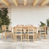 vidaXL 7 Piece Garden Dining Set Solid Wood Teak