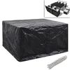 vidaXL Garden Furniture Covers 2pcs 6 Person Poly Rattan 172x113cm