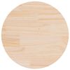 vidaXL Table Top Ø60x2.5 cm Solid Wood Pine