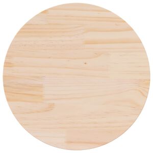 vidaXL Table Top Ø60x2.5 cm Solid Wood Pine
