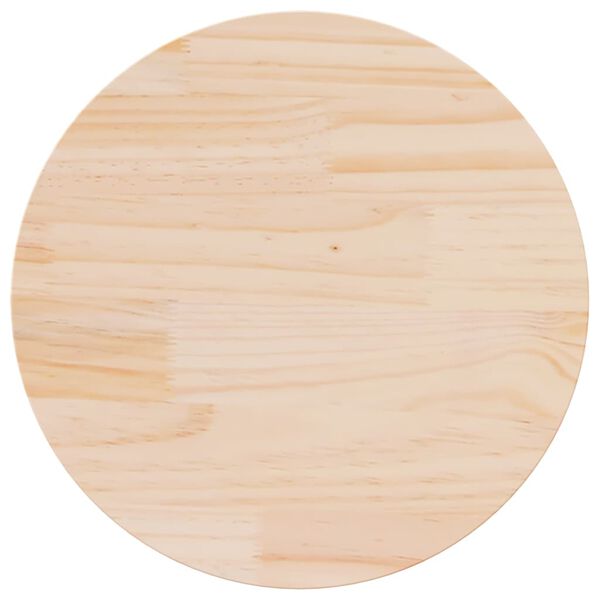 vidaXL Table Top Ø60x2.5 cm Solid Wood Pine