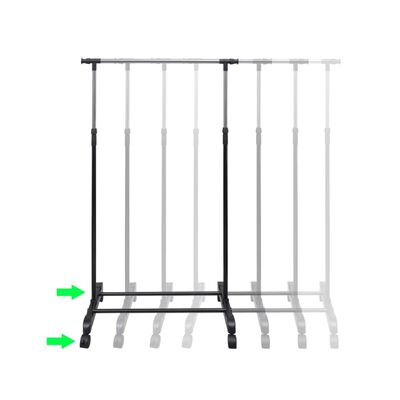 vidaXL Adjustable Clothes Rack 4 Castors 1 Hanging Rail,  vidaXL Adjustable Clothes Rack 4 Castors 1 Hanging Rail