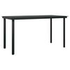 vidaXL 5 Piece Garden Dining Set Black