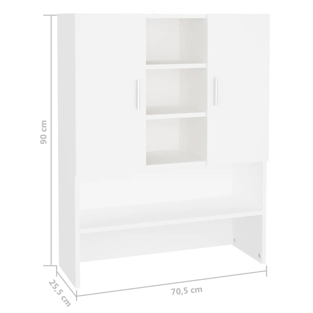 vidaXL Washing Machine Cabinet White
