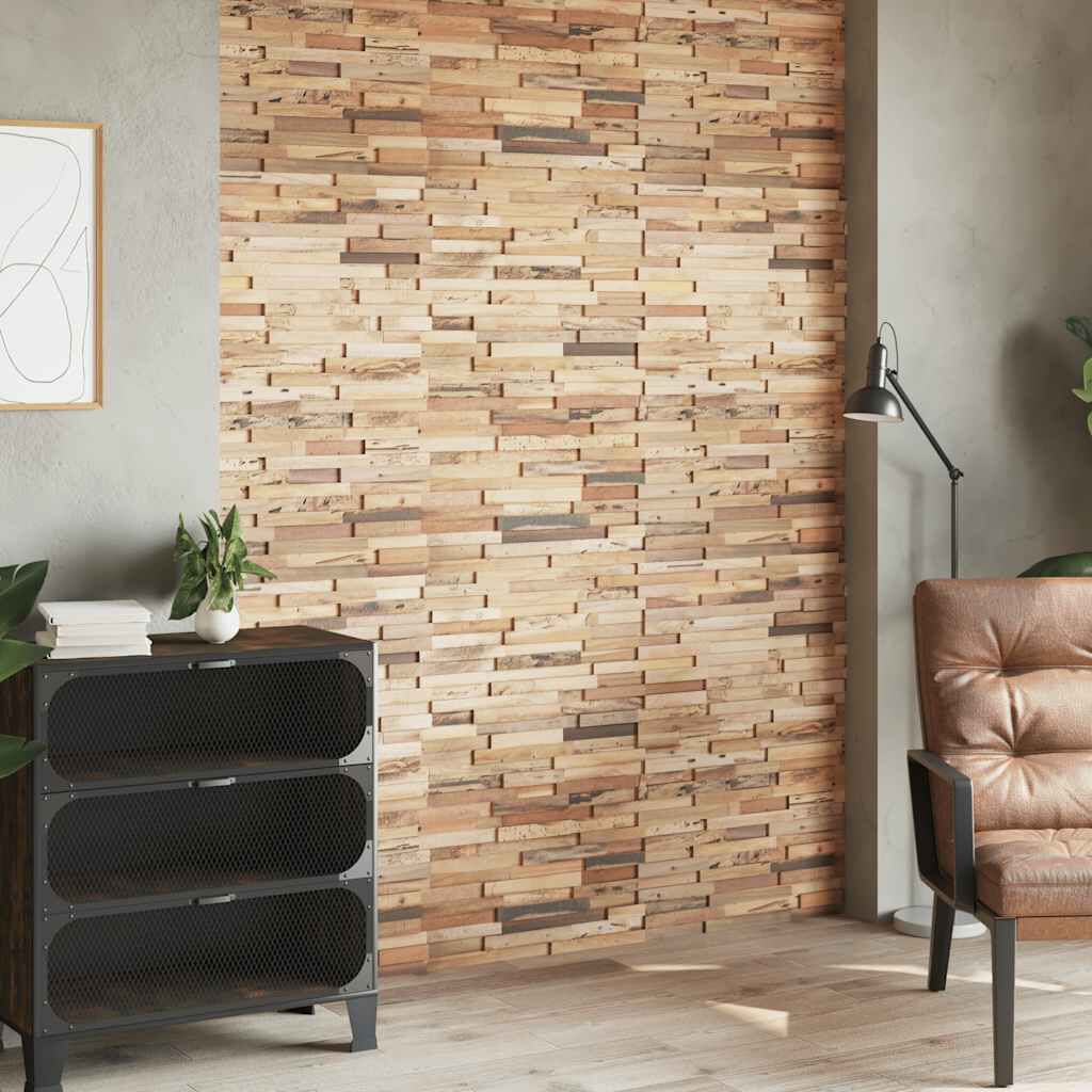 vidaXL Wall Cladding Panels 10 pcs 1.03 m² Recycled Teak Wood