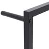 vidaXL Towel Rack Black 45x10x115 cm Steel