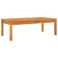 vidaXL Coffee Table 100x50x33 cm Solid Acacia Wood, cream vidaXL Coffee Table 100x50x33 cm Solid Acacia Wood