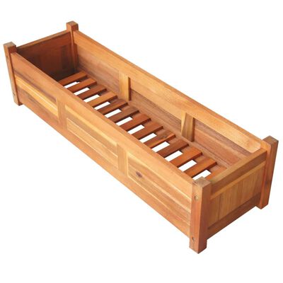 vidaXL Garden Raised Beds 2 pcs Acacia Wood 100x30x25 cm,  vidaXL Garden Raised Beds 2 pcs Acacia Wood 100x30x25 cm