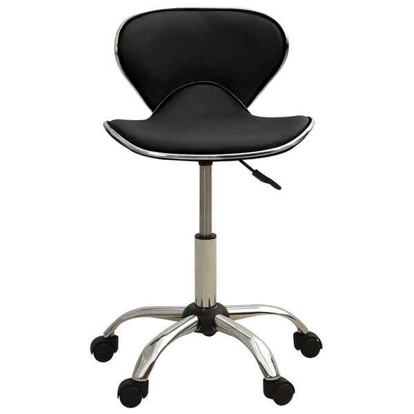 vidaXL Office Chair Black Faux Leather