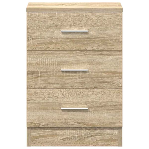 vidaXL Bedside Cabinets 2 pcs Sonoma Oak 38x35x56 cm Engineered Wood