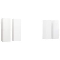 vidaXL TV Cabinets 4 pcs White 30.5x30x90 cm Engineered Wood
