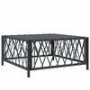 vidaXL Garden Table Anthracite 70x70x34 cm Woven Fabric