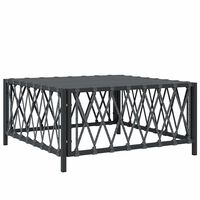 vidaXL Garden Table Anthracite 70x70x34 cm Woven Fabric, anthracite vidaXL Garden Table Anthracite 70x70x34 cm Woven Fabric