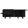 vidaXL Coffee Tables 2 pcs Black Engineered Wood