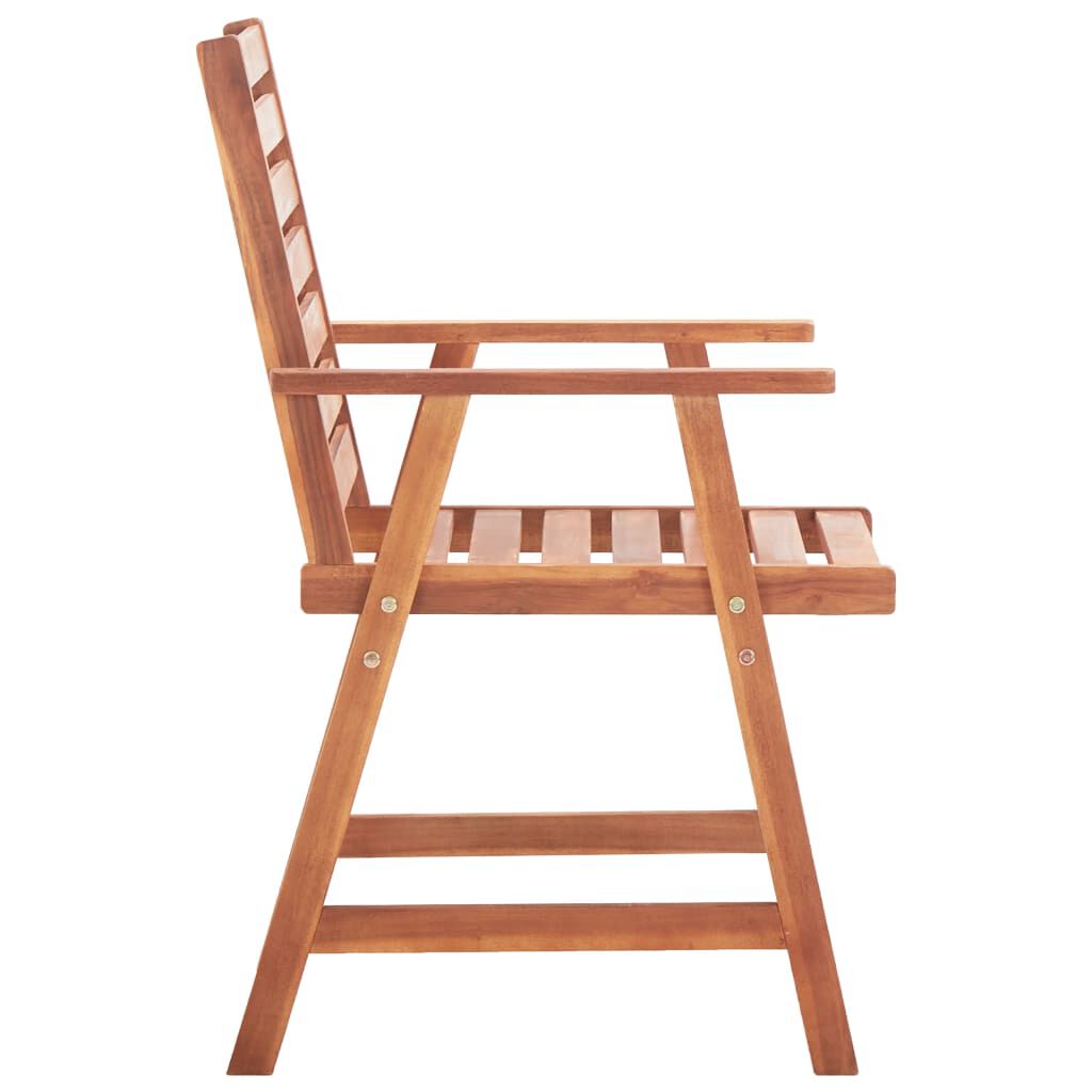 vidaXL Outdoor Dining Chairs 4 pcs Solid Acacia Wood