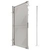 vidaXL Garden Gate 100x145 cm Stainless Steel