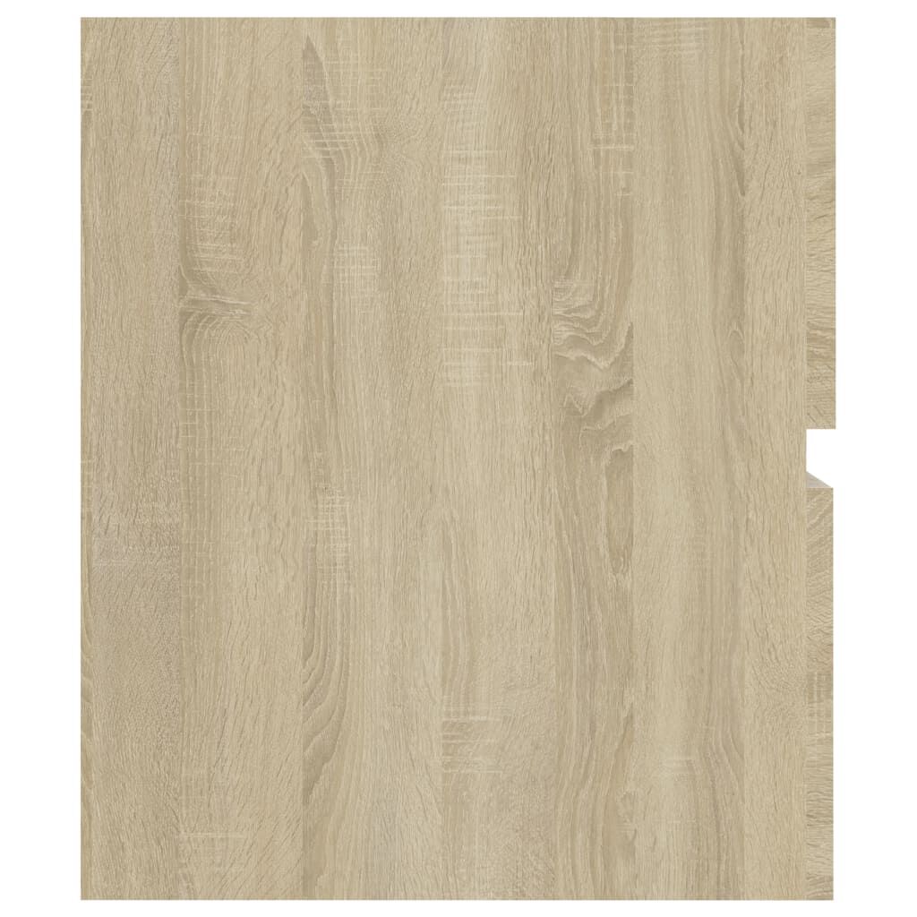 vidaXL Sink Cabinet Sonoma Oak 60x38.5x45 cm Engineered Wood