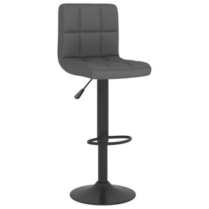 vidaXL Bar Stool Dark Grey Fabric