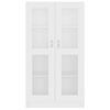 vidaXL Vitrine Cabinet White 82.5x30.5x150 cm Engineered Wood