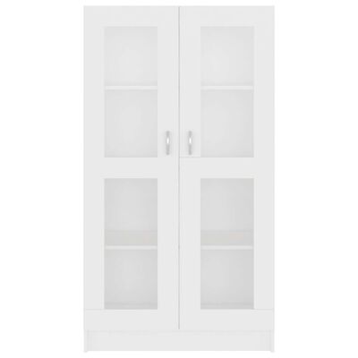 vidaXL Vitrine Cabinet White 82.5x30.5x150 cm Engineered Wood, white vidaXL Vitrine Cabinet White 82.5x30.5x150 cm Engineered Wood