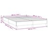 vidaXL Bed Frame without Mattress Dark Grey 183x203 cm King Fabric