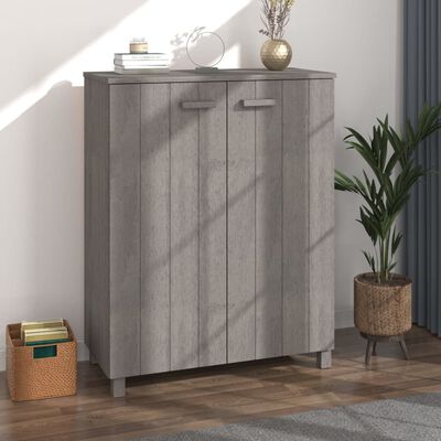 vidaXL Shoe Cabinet HAMAR Light Grey 85x40x108 cm Solid Wood Pine, light grey vidaXL Shoe Cabinet HAMAR Light Grey 85x40x108 cm Solid Wood Pine