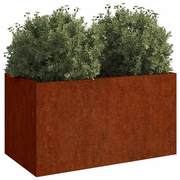 vidaXL Planter 62x40x39 cm Corten Steel