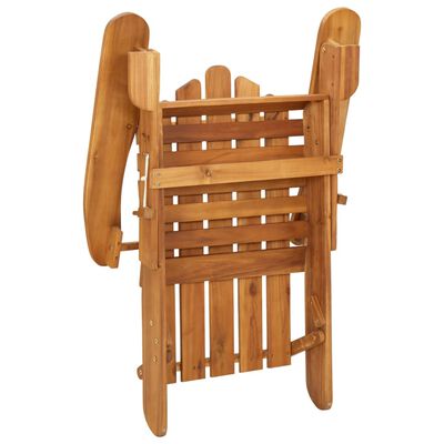 vidaXL Adirondack Garden Chair with Cushions Solid Wood Acacia