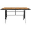 vidaXL 5 Piece Outdoor Dining Set Poly Rattan Grey