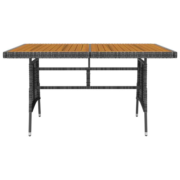 vidaXL 5 Piece Outdoor Dining Set Poly Rattan Grey