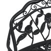 vidaXL Garden Bench 100 cm Cast Aluminium Black