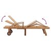 vidaXL Sun Lounger Solid Teak Wood