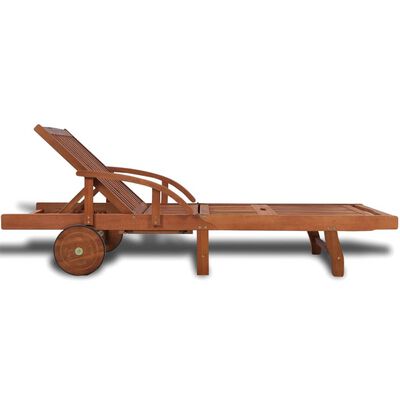 vidaXL Sun Lounger Solid Acacia Wood