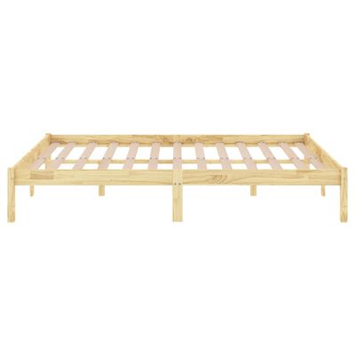 vidaXL Bed Frame without Mattress Solid Wood Super King Size, natural vidaXL Bed Frame without Mattress Solid Wood Super King Size