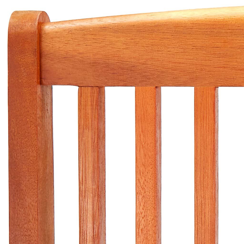 vidaXL Folding Garden Chairs 6 pcs Solid Eucalyptus Wood