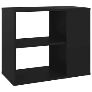 vidaXL Side Cabinet | Black | Engineered wood | 60 cm x 30 cm x 50 cm