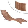 vidaXL Folding Sun Lounger Solid Teak Wood