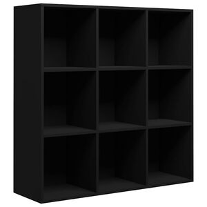 vidaXL Book Cabinet Black 98x29x97,5 cm Engineered Wood