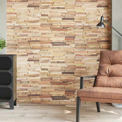 vidaXL Wall Cladding Panels 10 pcs 1.03 m² Recycled Teak Wood, natural vidaXL Wall Cladding Panels 10 pcs 1.03 m² Recycled Teak Wood