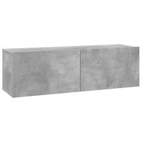 vidaXL TV Cabinet Concrete Grey 100x30x30 cm Engineered Wood, concrete grey vidaXL TV Cabinet Concrete Grey 100x30x30 cm Engineered Wood
