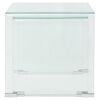 vidaXL Two Piece Nesting Table Set Tempered Glass Clear