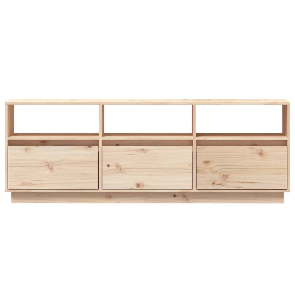 vidaXL TV Cabinet 140x37x50 cm Solid Wood Pine